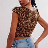 Ophelia Lace-Trim Floral Top