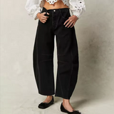 Tatiana Barrel Leg Denim Pants