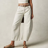 Tatiana Barrel Leg Denim Pants