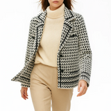 Seraphita Houndstooth Knit Blazer