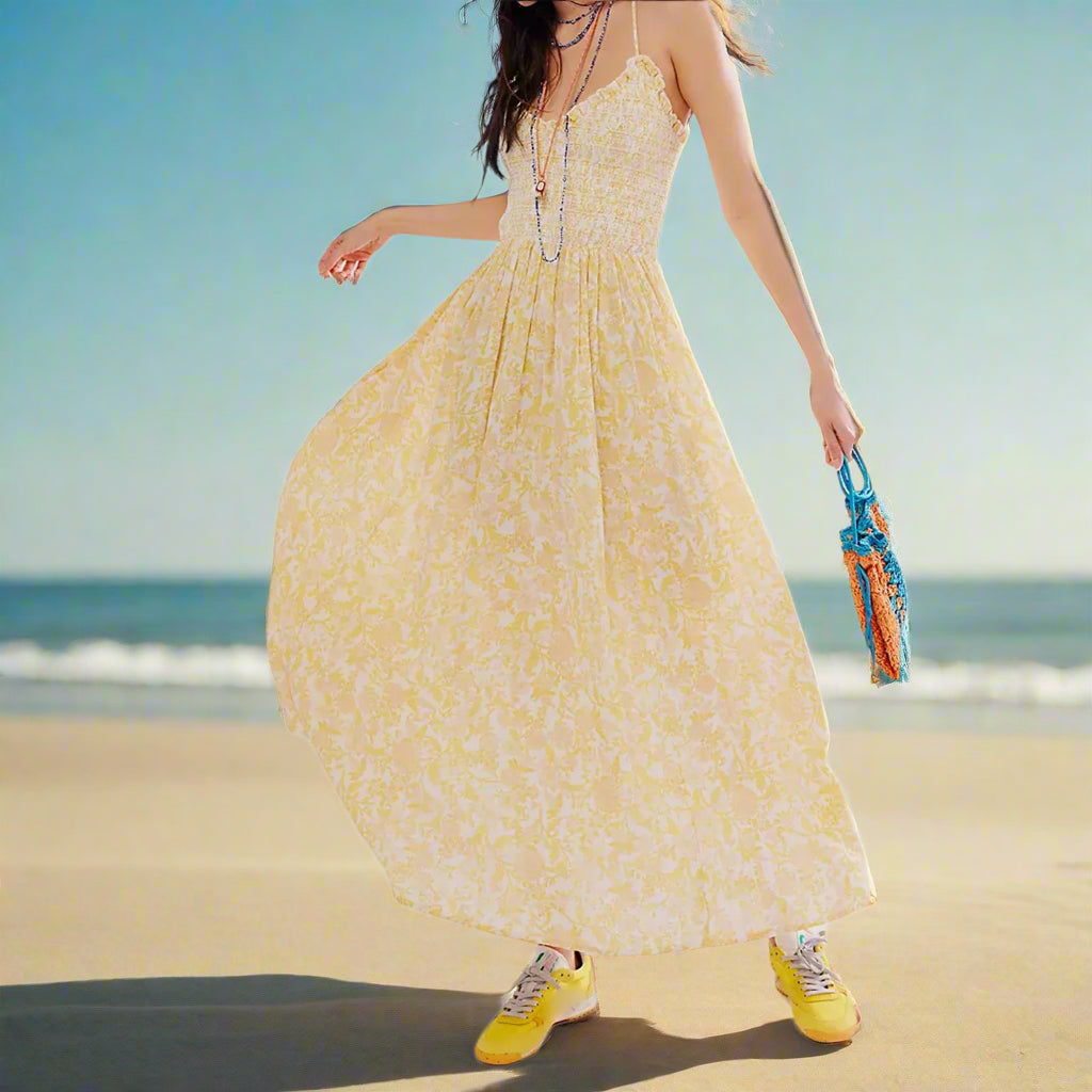 Arden Floral Smocked Maxi Dress