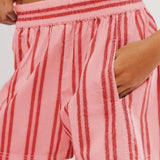 Capri Striped Cotton Short