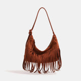 Octavia Fringe Suede Shoulder Bag