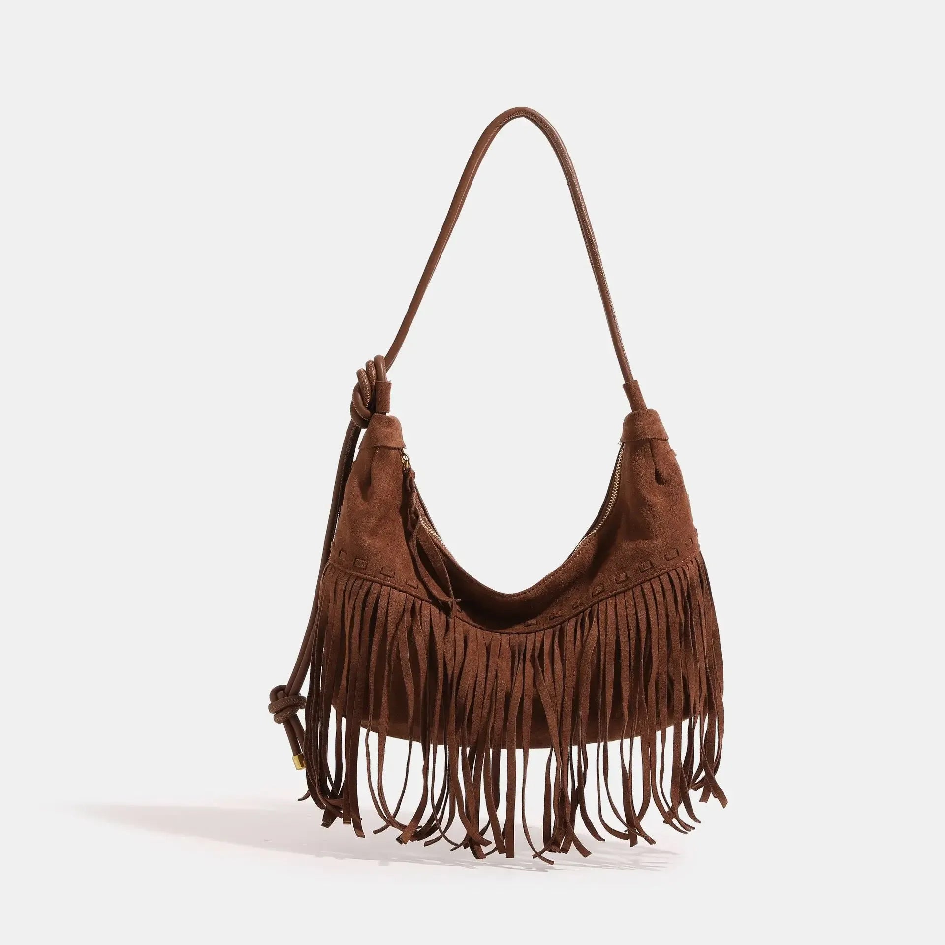 Octavia Fringe Suede Shoulder Bag