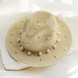 Alexandria Beaded Straw Fedora
