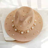 Alexandria Beaded Straw Fedora