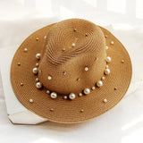 Alexandria Beaded Straw Fedora