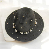 Alexandria Beaded Straw Fedora