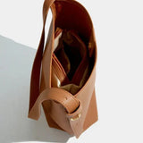 Elena Pebbled Leather Bucket Bag