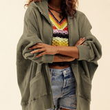 Viviana Waffle-Knit Hoodie