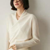 Calliope Surplice Cashmere Sweater