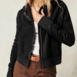 Viviana Waffle-Knit Hoodie