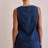 Madison Denim Vest and Short Co-ord Set