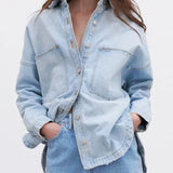 Wisteria Oversized Denim Jacket