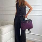 Sloane Linen Vest and Trouser Set