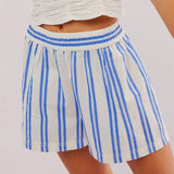 Capri Striped Cotton Short