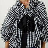 Eloise Oversized Gingham Blouse