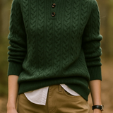 Marseille Cable Knit Cashmere Sweater