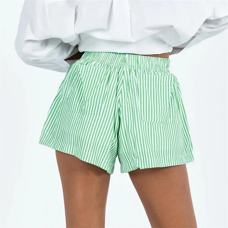 Amalfi Pinstripe Cotton Short