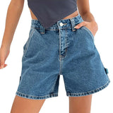 Livia High-Rise Denim Shorts