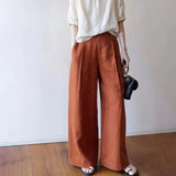 Isolde Wide Leg Linen Trousers