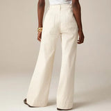 Margaux Wide Leg Patch Pocket Jeans