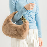 Inez Faux Fur Chain Handbag