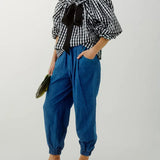 Eloise Oversized Gingham Blouse