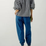 Eloise Oversized Gingham Blouse