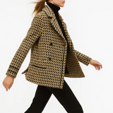 Seraphita Houndstooth Knit Blazer
