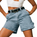 Livia High-Rise Denim Shorts