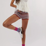 Eterna Striped Knit Short