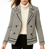 Seraphita Houndstooth Knit Blazer