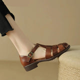 Aurelia Leather Fisherman Sandal