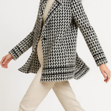 Seraphita Houndstooth Knit Blazer