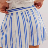 Capri Striped Cotton Short