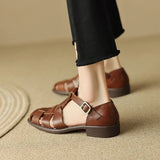 Aurelia Leather Fisherman Sandal