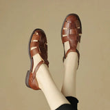 Aurelia Leather Fisherman Sandal