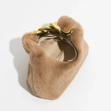 Inez Faux Fur Chain Handbag