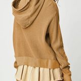 Viviana Waffle-Knit Hoodie