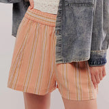 Capri Striped Cotton Short