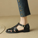 Aurelia Leather Fisherman Sandal