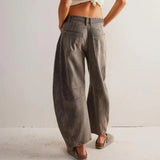 Tatiana Barrel Leg Denim Pants
