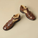 Aurelia Leather Fisherman Sandal