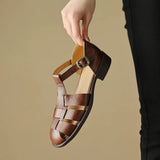 Aurelia Leather Fisherman Sandal