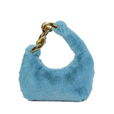 Inez Faux Fur Chain Handbag