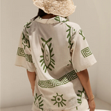 Piper Graphic Linen Two-Piece Set