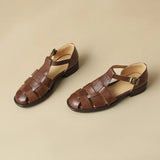 Aurelia Leather Fisherman Sandal