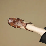 Aurelia Leather Fisherman Sandal