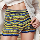 Eterna Striped Knit Short